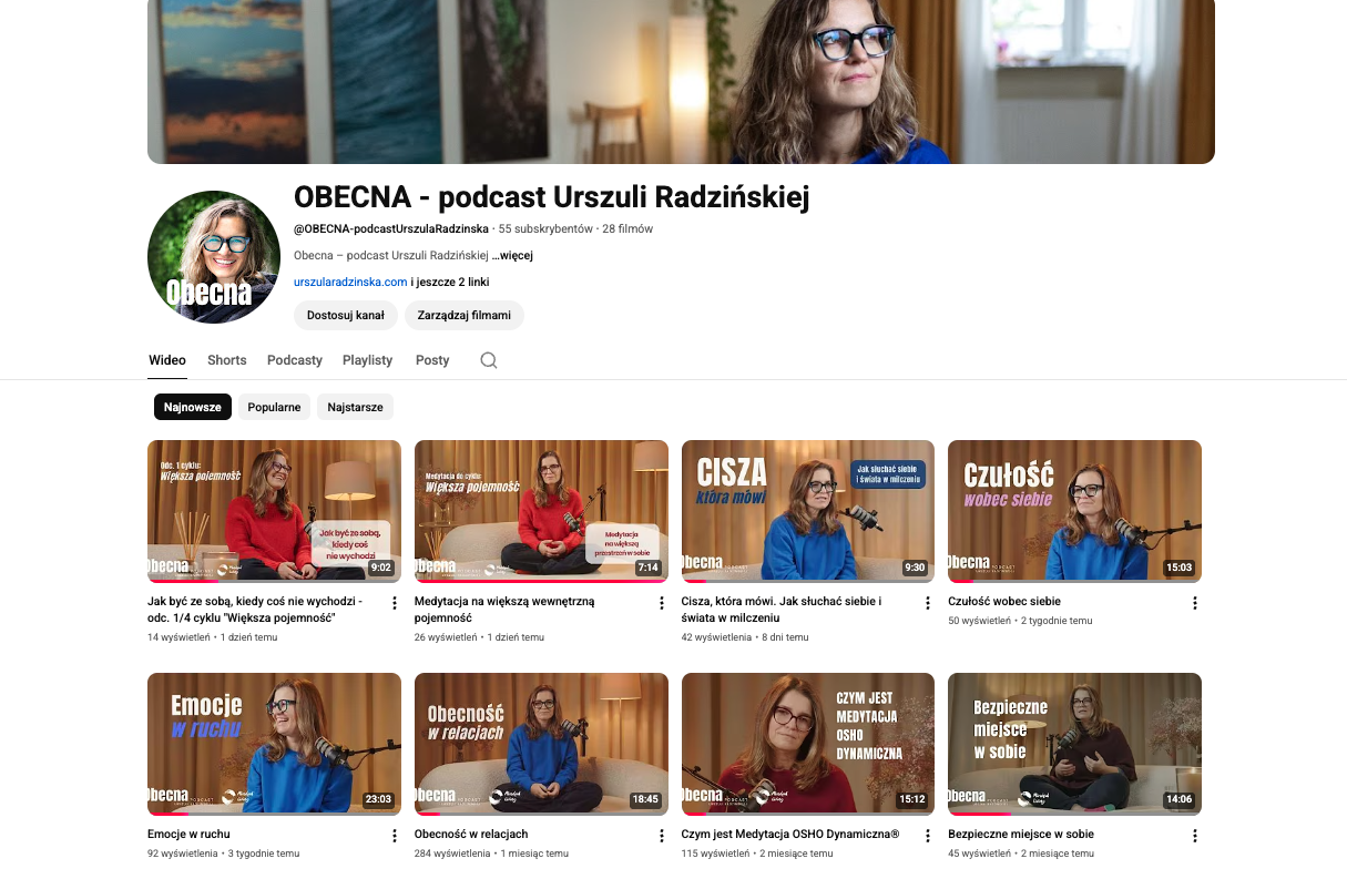 Podcast Urszuli Radzińskiej "Obecna"